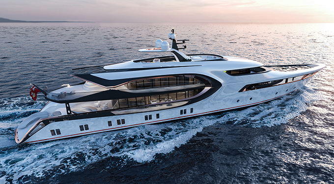 Vripack - yacht concepts - 53m concept for Nobiskrug - portfolio image