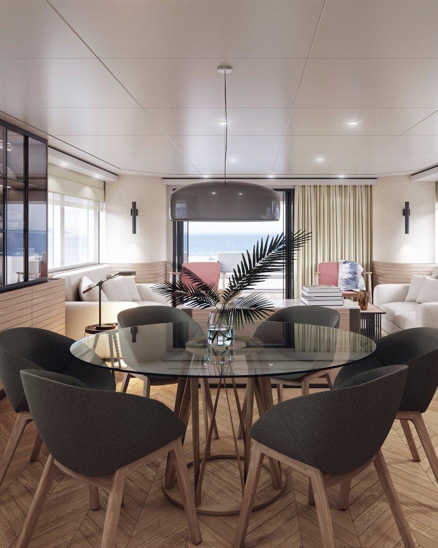 Vripack - Collaborations - Nordhavn 80 - Scandinavian interior design - Living Area