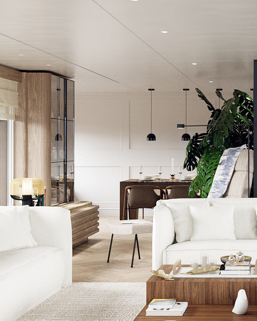 Vripack - Design Studio - Yacht concepts - M5 - Interior Design - Creating a home at sea - Piet Boon couches