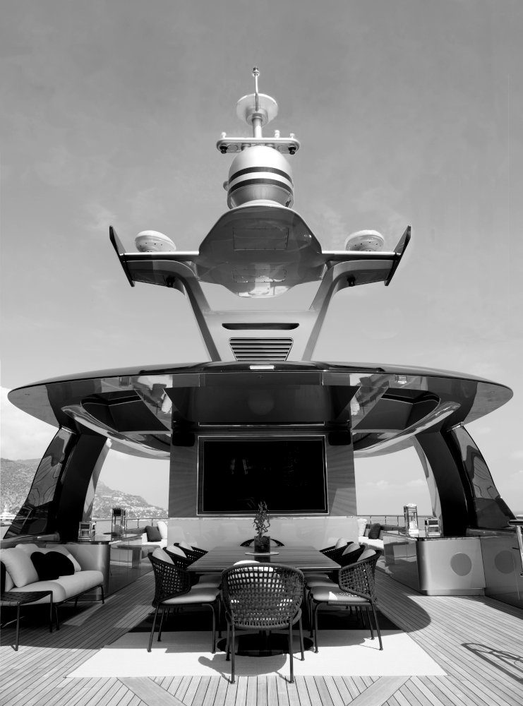 Vripack - Studio F.A. Porsche - Collaboration - GTT 115 Dynamiq - Living the dream - Outside on the deck - Porsche Design in a yacht