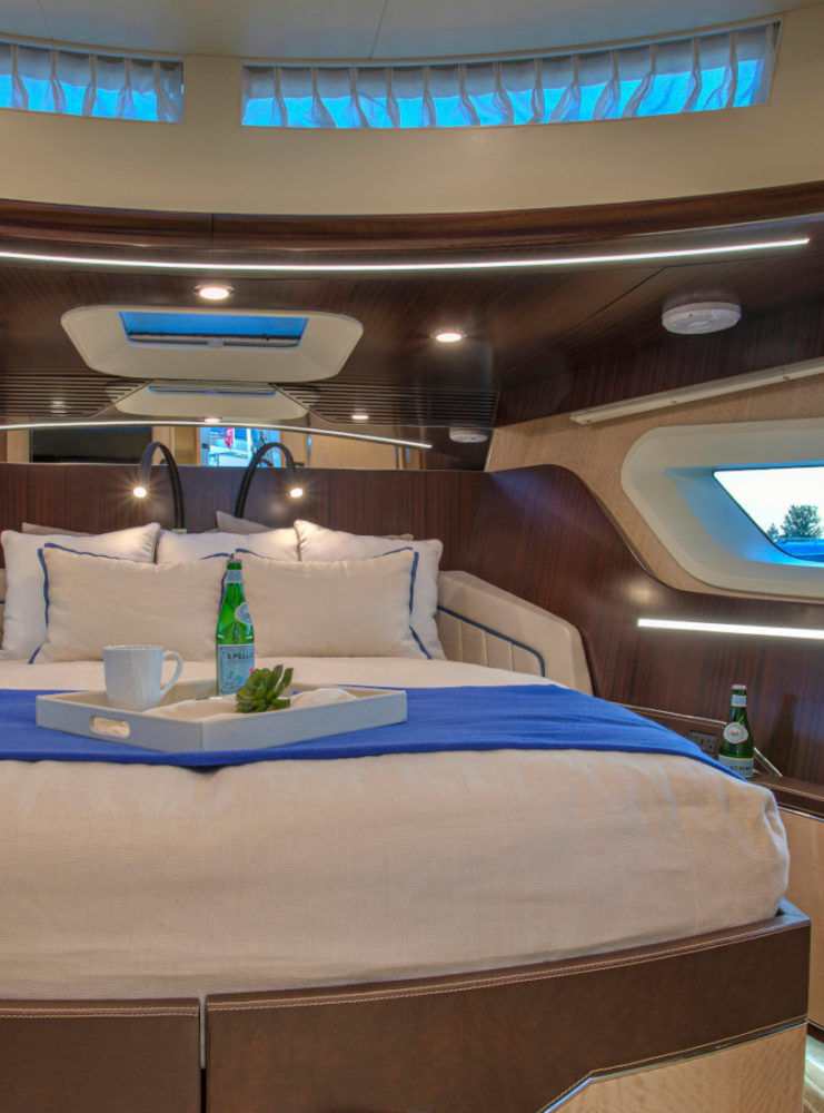 Vripack - Yacht Design Studio - Burger 48 Cruiser - Interior Master bedroom - Eye for Detail - High-end materials