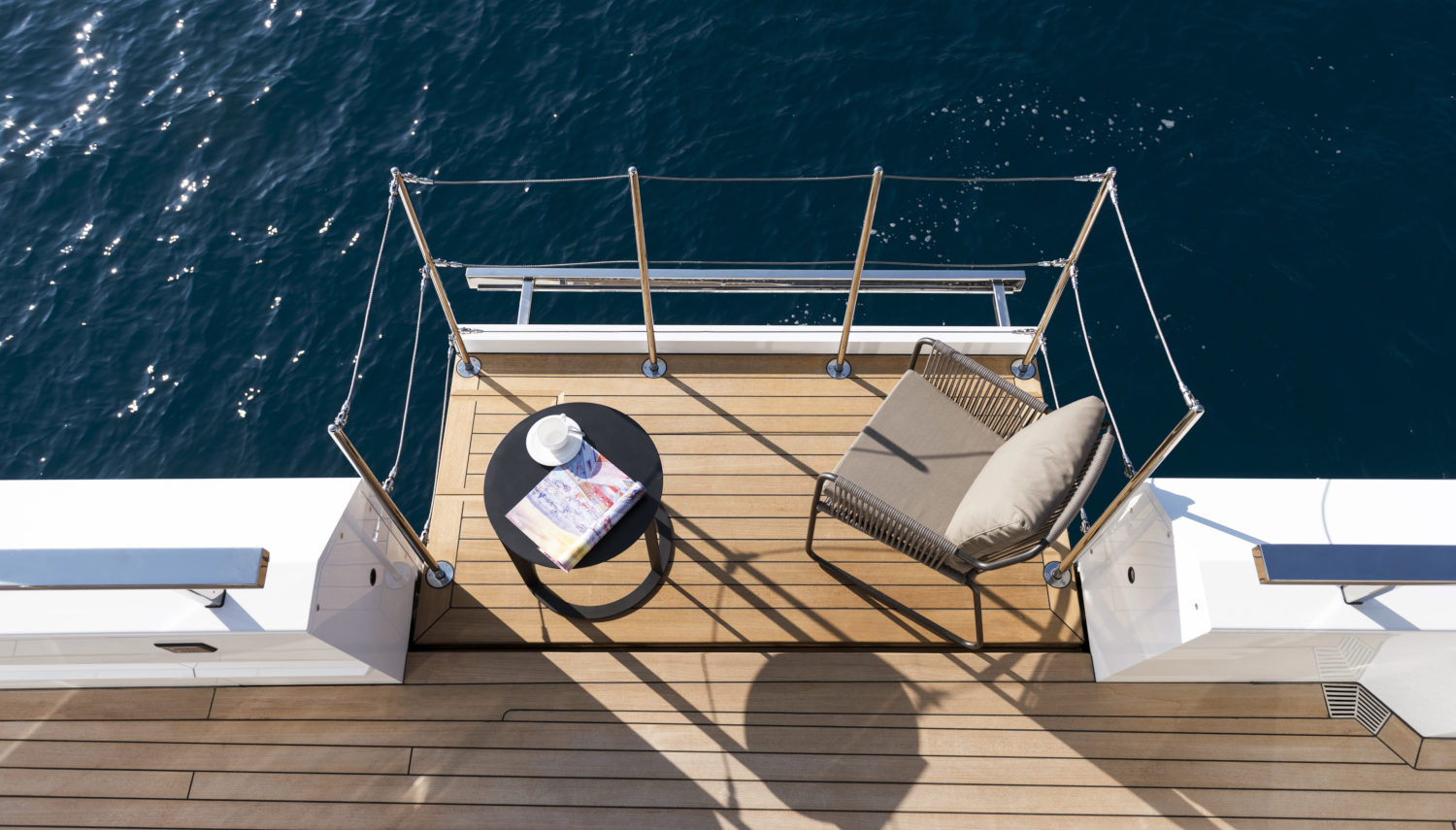Al Waab – 55m superyacht – Exterior Design – dropdown balcony – Vripack Design – Award winning